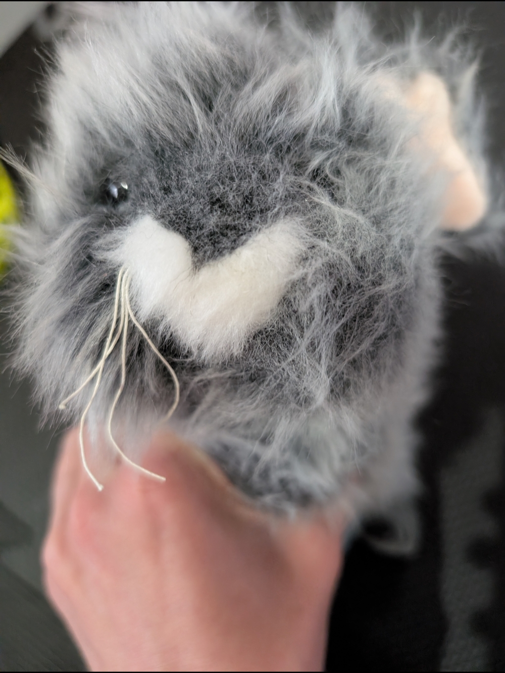 Webkinz Angora Rabbit Plush Stuffed Animal Gray Rabbit Bunny - Picture 7 of 9